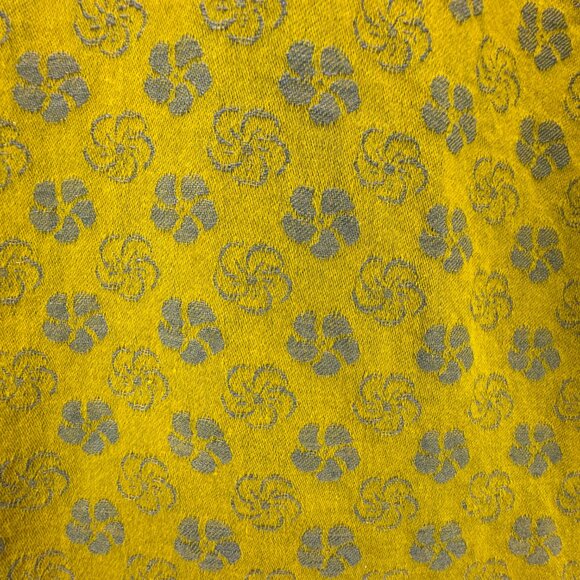 Baird McNutt Murano Shirt Mens Extra Large Linen‎ Blend Button Up Mustard Yellow - Picture 5 of 14